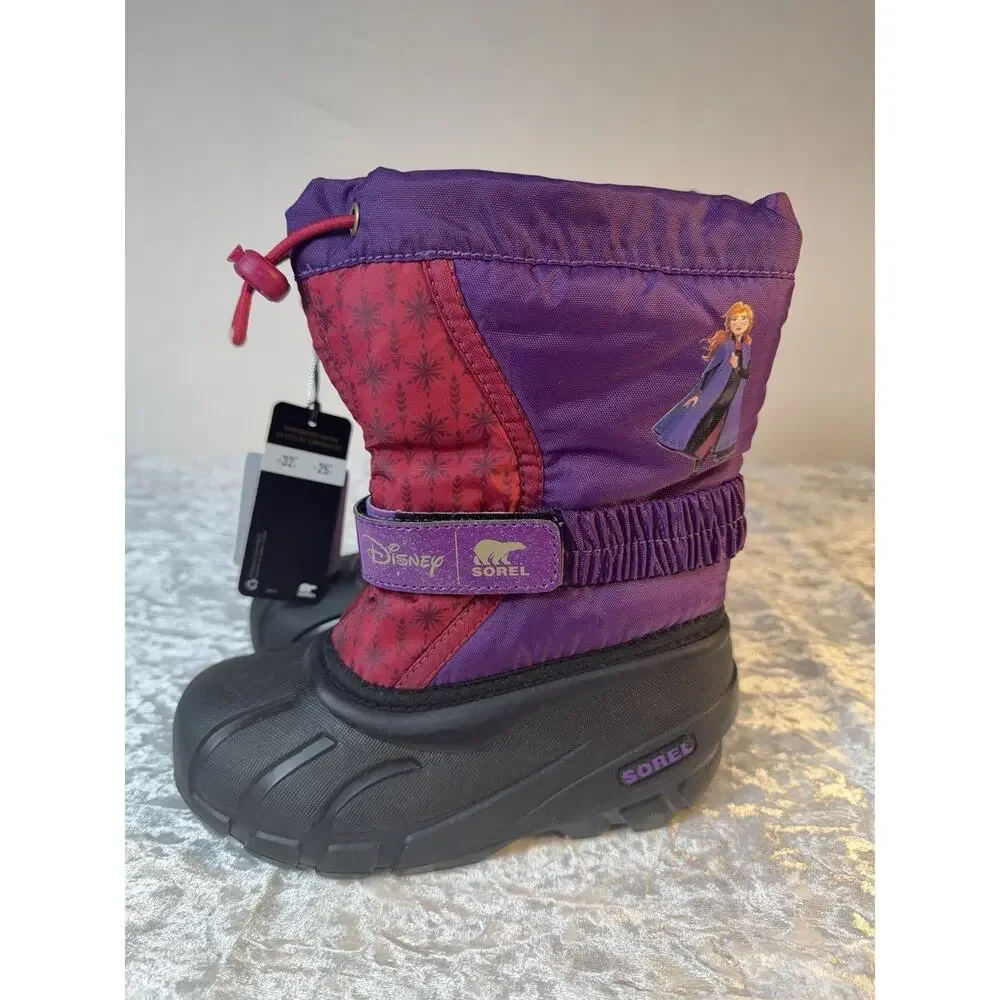 Sorel Disney Frozen‎ 2 Anna Snow Boots Girls US 12 Purple Waterproof NWT